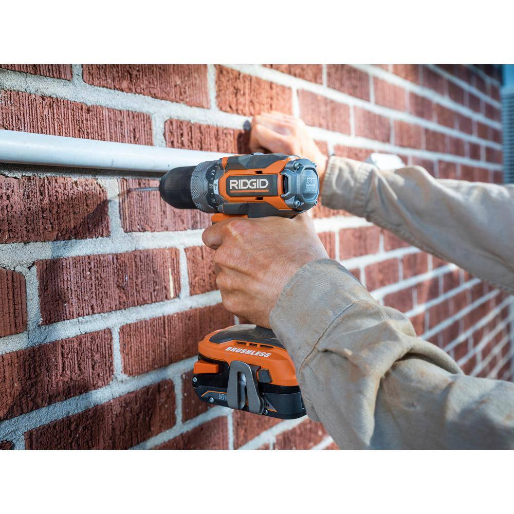 RIDGID 18V SubCompact Brushless 1/2 In. Hammer Drill/Driver (Tool Only)