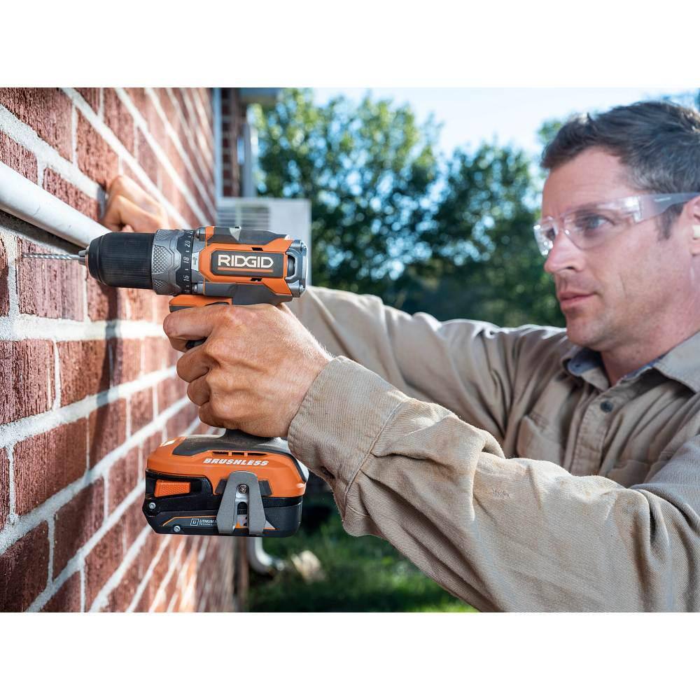 RIDGID 18V SubCompact Brushless 1/2 In. Hammer Drill/Driver (Tool Only)