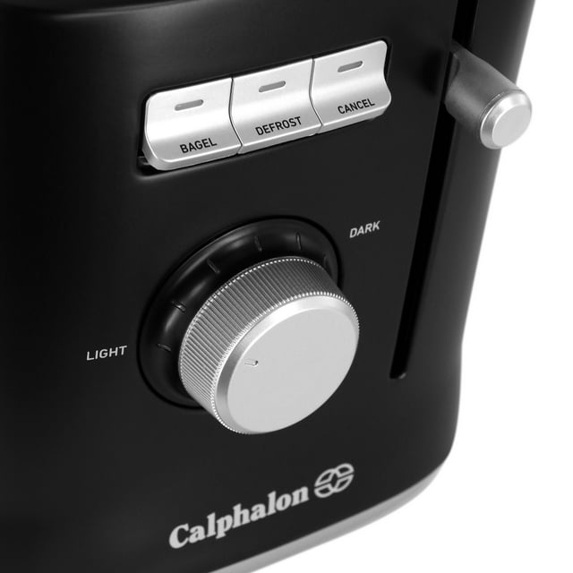 Calphalon Precision Control 2 Slice Matte Black Toaster with 6 Shade Settings