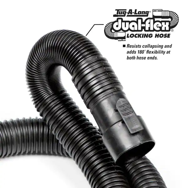 RIDGID  1-7/8 in. x 14 ft. Tug-A-Long Locking Vacuum Hose for RIDGID Wet/Dry Shop Vacuums