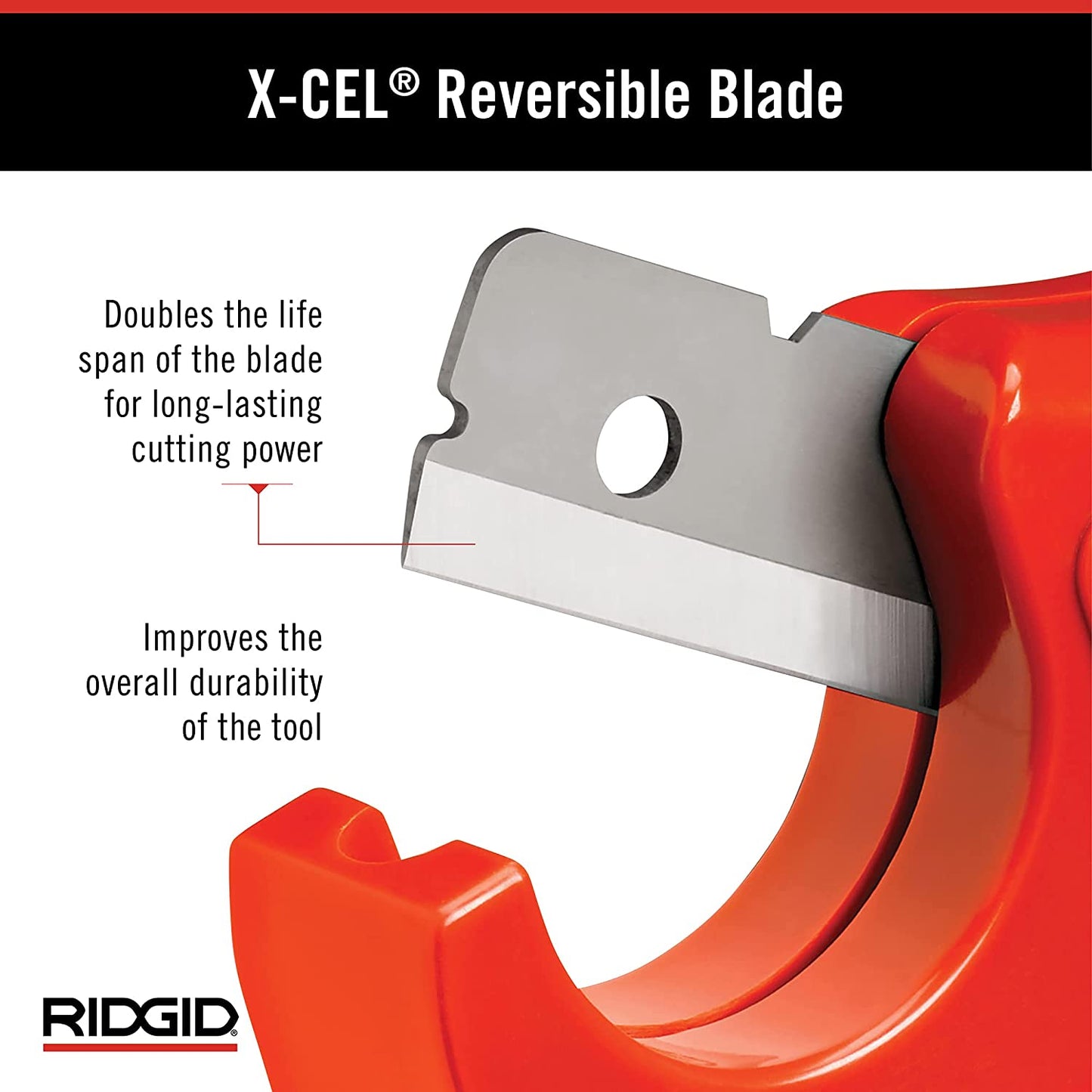 RIDGID  1/8 in. - 1-5/8 in. PC-1250 PEX and Vinyl Tubing Cutting Tool, Single Stroke Scissor Style Cut with Reversible Blade