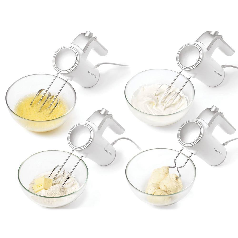 Starfrit 6-Speed 250-Watts White Electric Hand Mixer