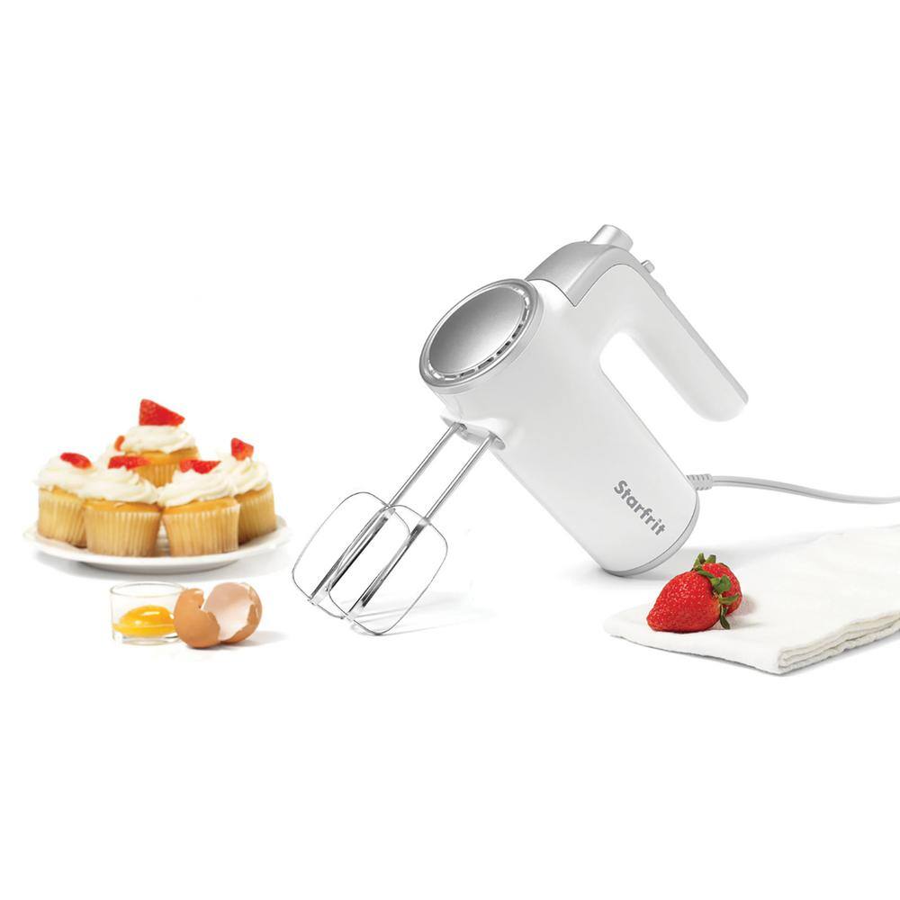 Starfrit 6-Speed 250-Watts White Electric Hand Mixer