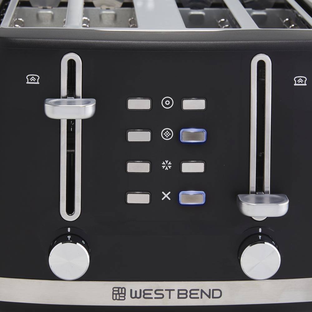 West Bend 4-Slice Toaster, in Black