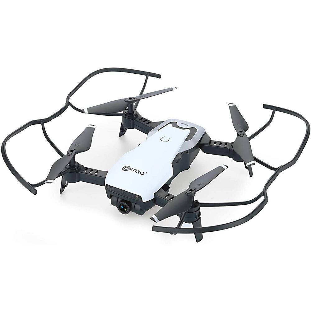 CONTIXO FPV Drone, Camera 1080P HD RC Quad 6 Axis Gyro, Optical Flow, Wi-Fi, Altitude Hold, Gesture Control, Headless Mode