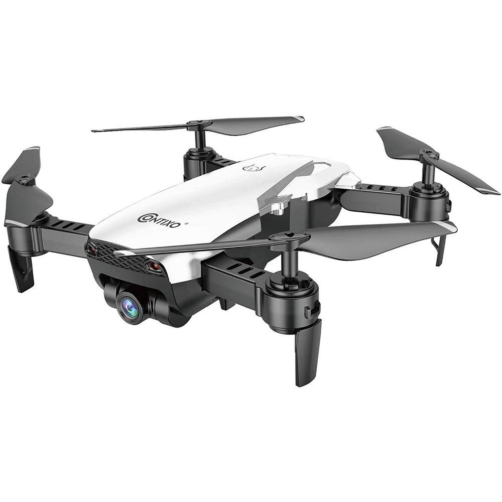 CONTIXO FPV Drone, Camera 1080P HD RC Quad 6 Axis Gyro, Optical Flow, Wi-Fi, Altitude Hold, Gesture Control, Headless Mode