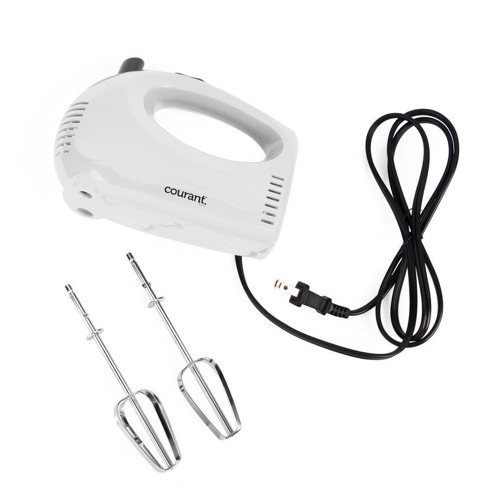 Courant 150-Watt 5-Speed Hand Mixer - White