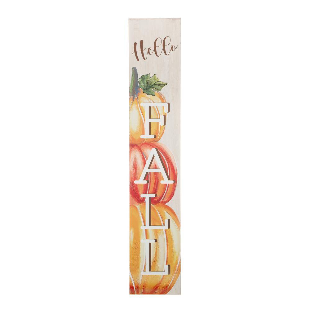 Glitzhome 42 in. H Fall Wooden Large Porch Sign / Decor