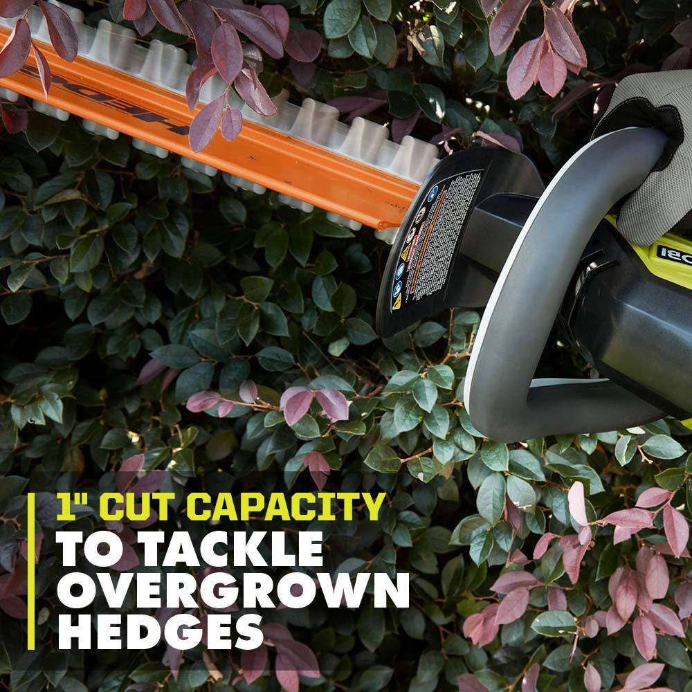 RYOBI 40V 24 in. Cordless Battery Hedge Trimmer with 2.0 Ah Battery and Charger