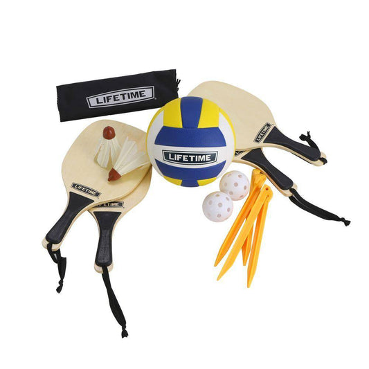 Lifetime 3 Sport Volleyball, Badminton and Pickleball Game Set