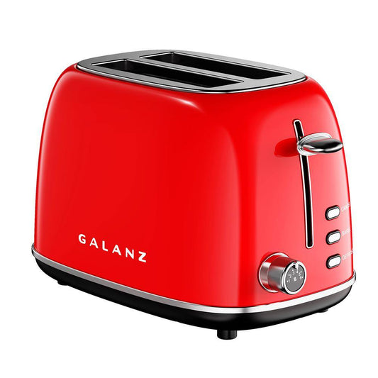 Galanz 2 Slice Retro Red Wide Slot Toaster