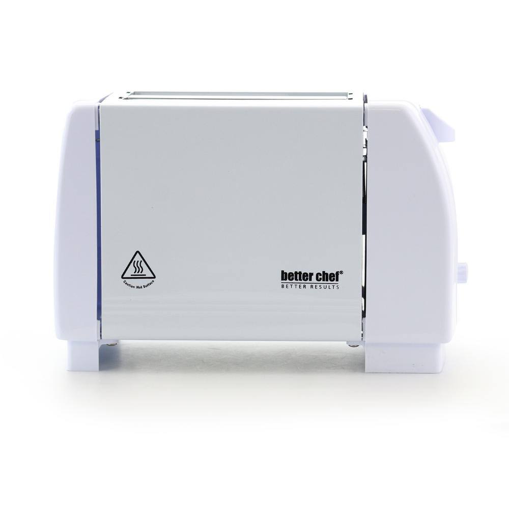 Better Chef 2-Slice White Wide Slot Toaster