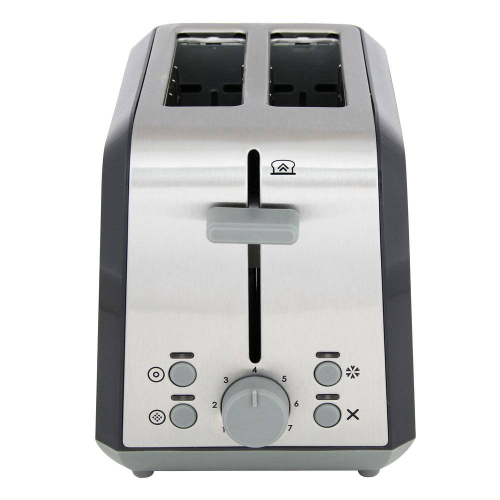 West Bend 2-Slice Silver Extra Wide Slot Toaster with Bagel Settings Ultimate Toast Lift and Removable Crumb Tray