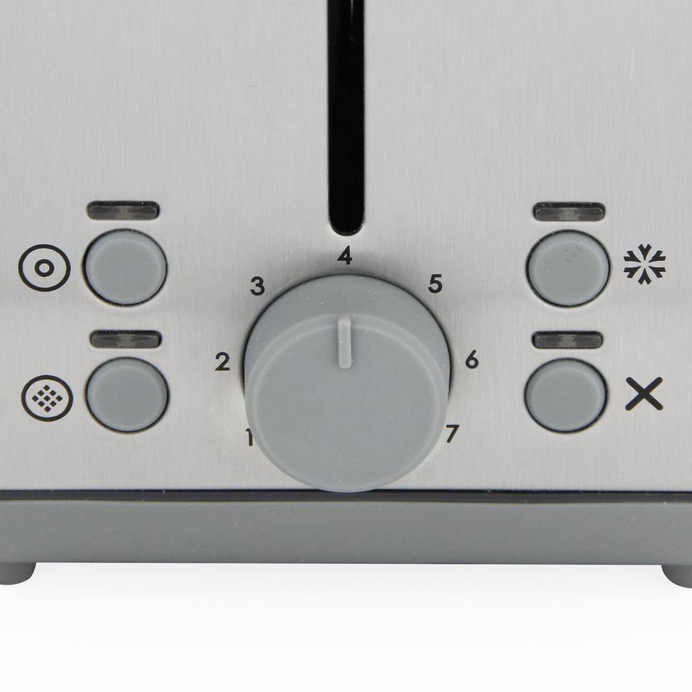 West Bend 2-Slice Silver Extra Wide Slot Toaster with Bagel Settings Ultimate Toast Lift and Removable Crumb Tray