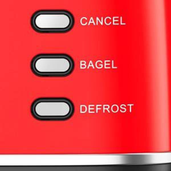 Galanz 2 Slice Retro Red Wide Slot Toaster