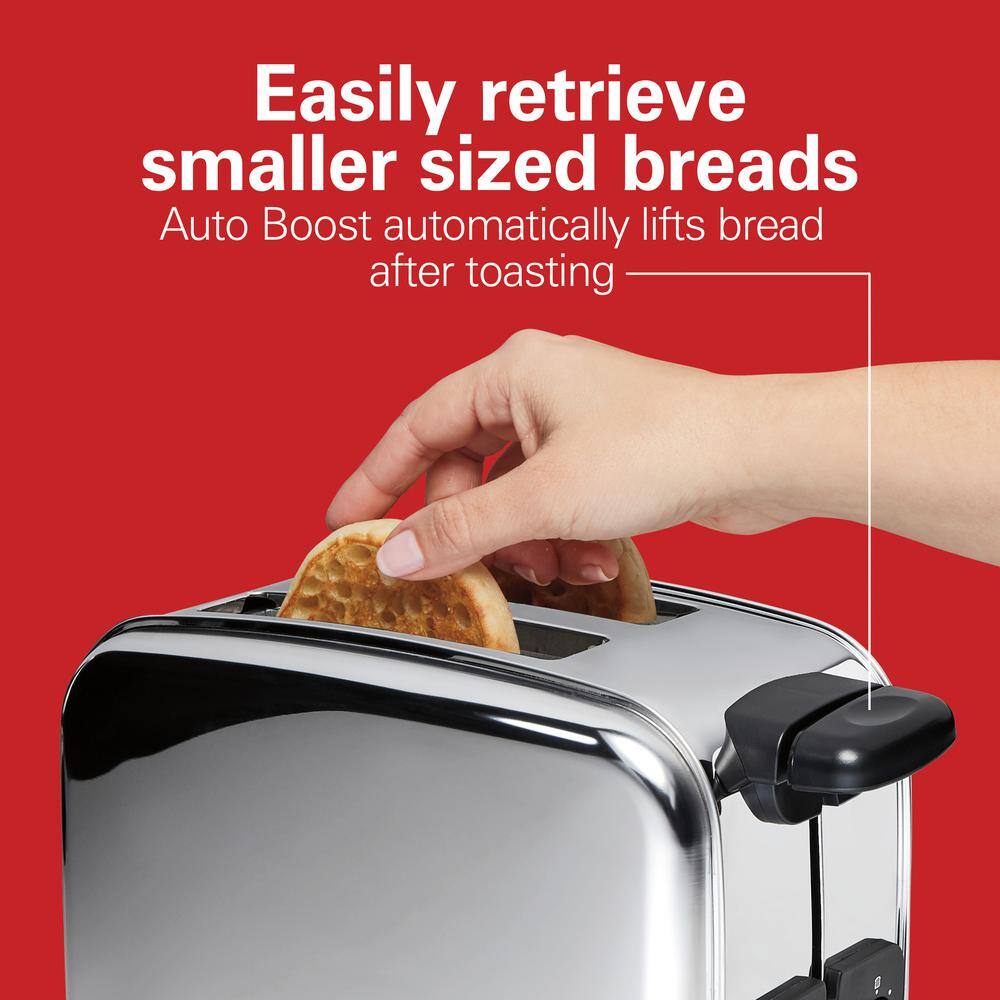 Hamilton Beach 850-Watt 2-Slice Stainless Steel Toaster