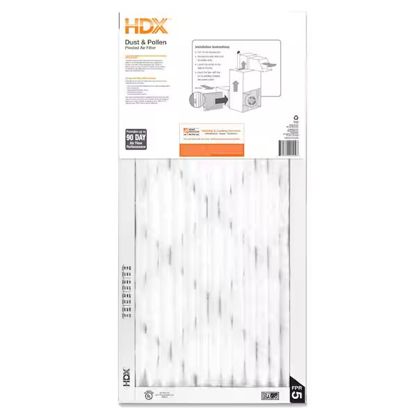 HDX 12 in. x 36 in. x 1 in. Standard Pleated Air Filter FPR 5