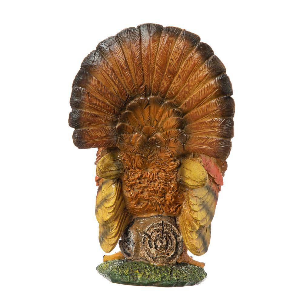 Glitzhome 9.5 in. H Thanksgiving Resin Turkey Table Decor