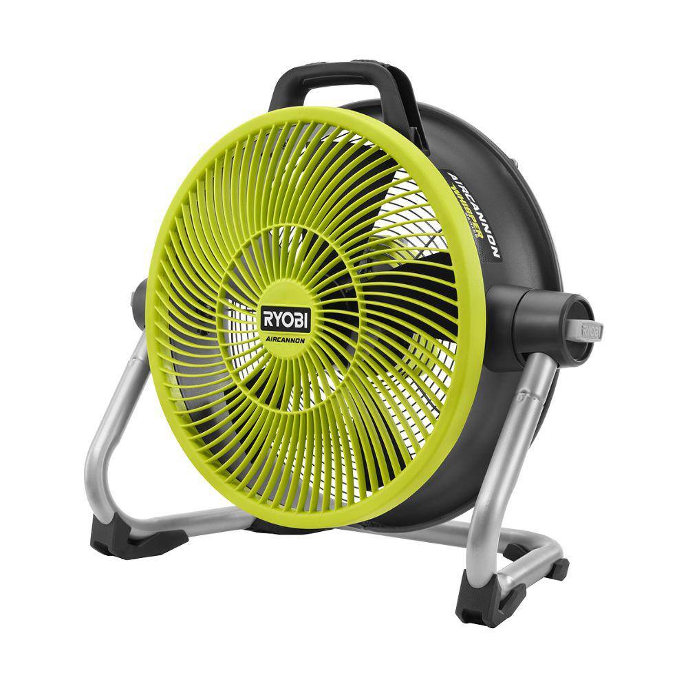 RYOBI ONE+ 18V Cordless Hybrid WHISPER SERIES 14 in. Air Cannon Fan (Tool Only)