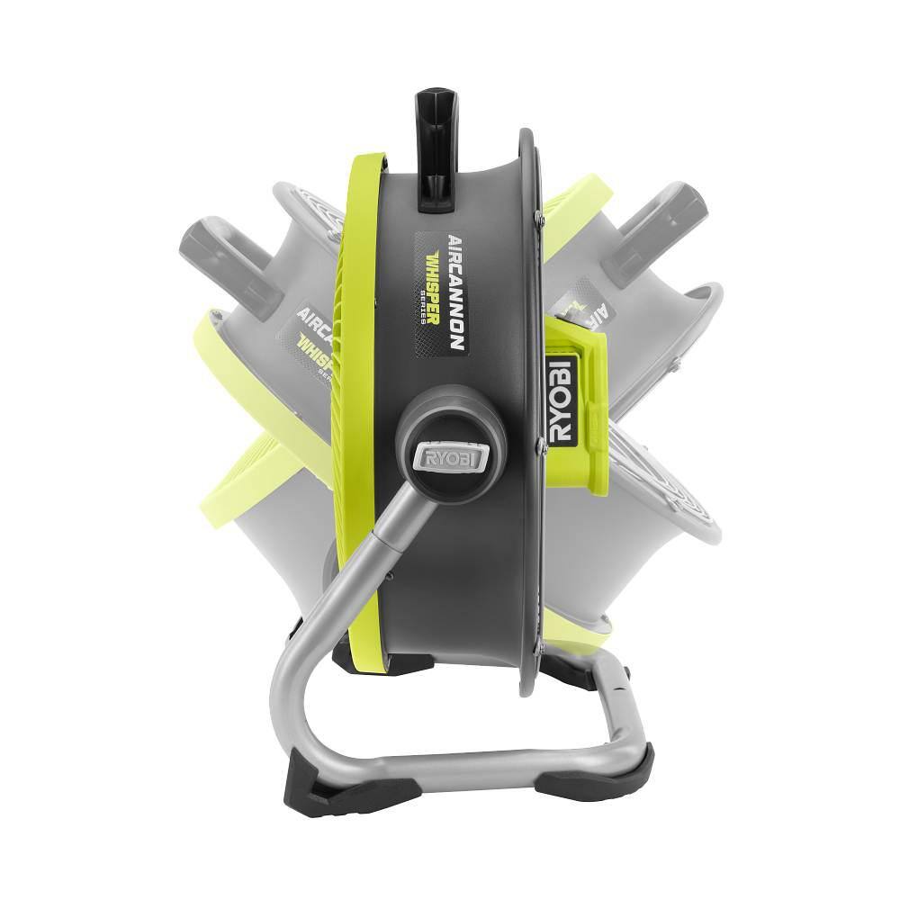 RYOBI ONE+ 18V Cordless Hybrid WHISPER SERIES 14 in. Air Cannon Fan (Tool Only)