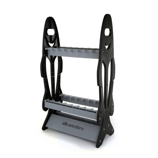 Wealers 16 Fishing Rod Holder Storage Rack Fishing Pole Stand Garage Organizer