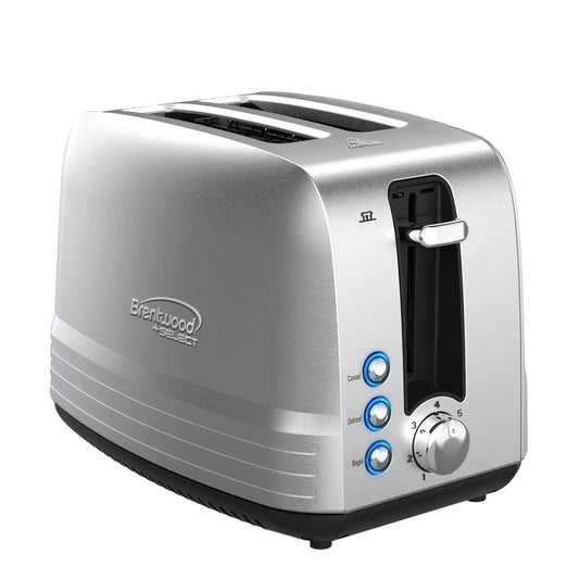 Brentwood Select Extra Wide 2-Slot Stainless Steel Toaster