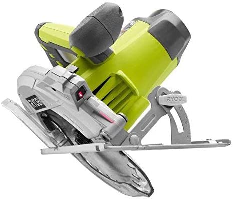 RYOBI  15 Amp Corded 7-1/4 in. Circular Saw with EXACTLINE Laser Alignment System, 24T Carbide Tipped Blade, Edge Guide and Bag