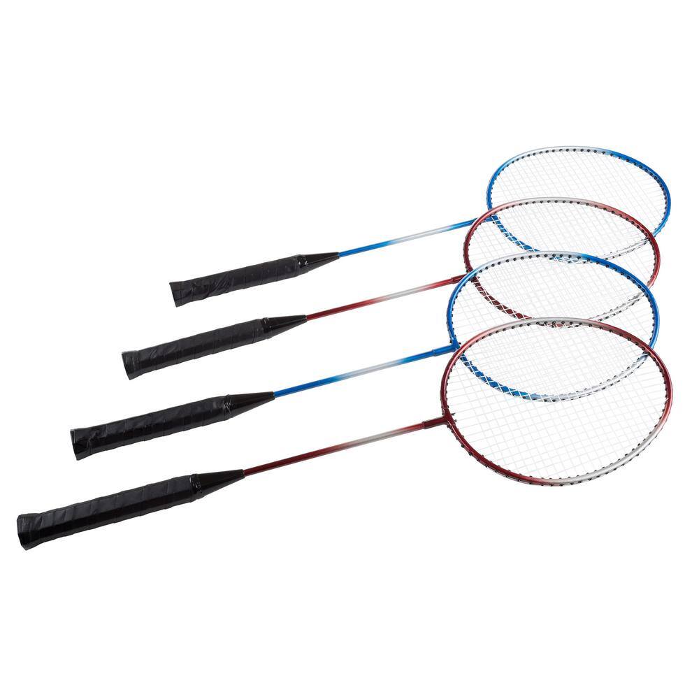 Bike Lane Outdoor Badminton Game - Complete Set with All Accessories and Carrying Case