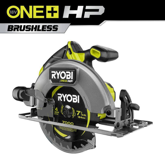 RYOBI ONE+ HP 18V Brushless Cordless 7-1/4 in. Circular Saw (Tool Only)