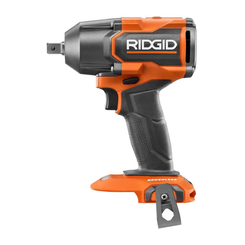 RIDGID 18V Brushless 4-Mode 1/2 in. Mid-Torque Impact Wrench Kit with Pin Detent (Tool Only)