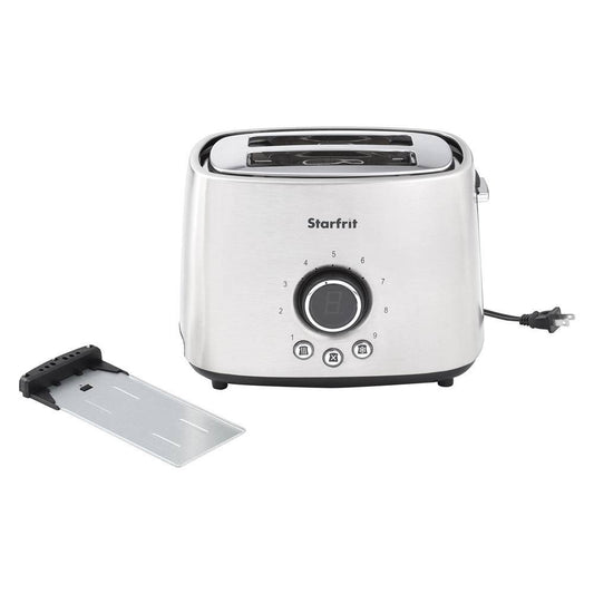 Starfrit 800 W 2-Slice Silver Wide Slot Toaster