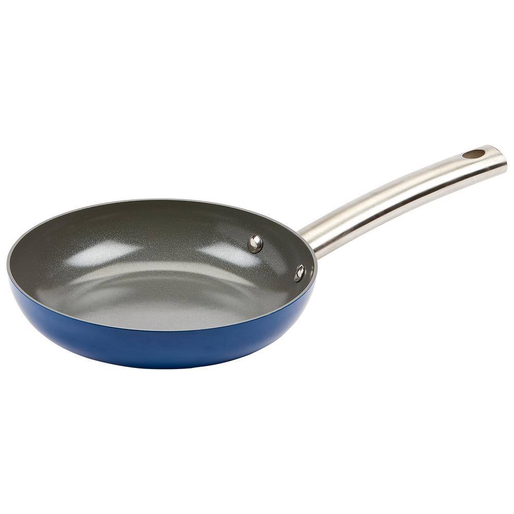 Emeril Everyday 2-Piece Blue Aluminum Anodized Non-stick Frying Pans, 8 and 10 in. set