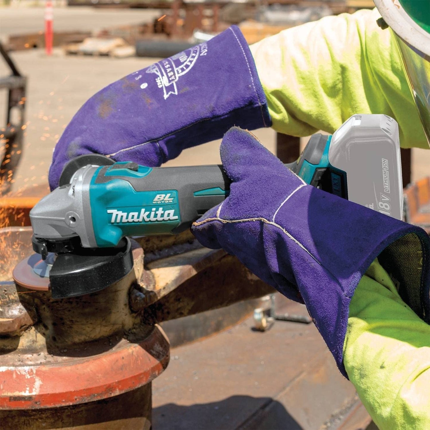 Makita  18V LXT Lithium-Ion Brushless Cordless 4-1/2 in./5 in. Cut-Off/Angle Grinder (Tool-Only)