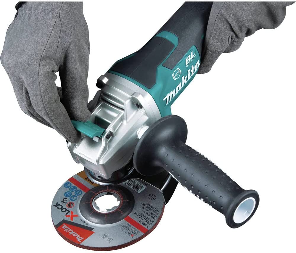 Makita  18V LXT Lithium-Ion Brushless Cordless 4-1/2 in./5 in. Paddle Switch X-LOCK Angle Grinder with AFT, Tool Only