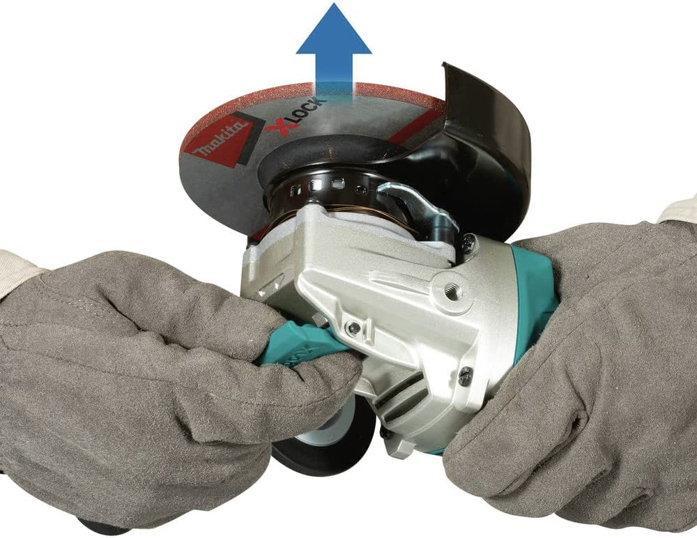 Makita  18V LXT Lithium-Ion Brushless Cordless 4-1/2 in./5 in. Paddle Switch X-LOCK Angle Grinder with AFT, Tool Only