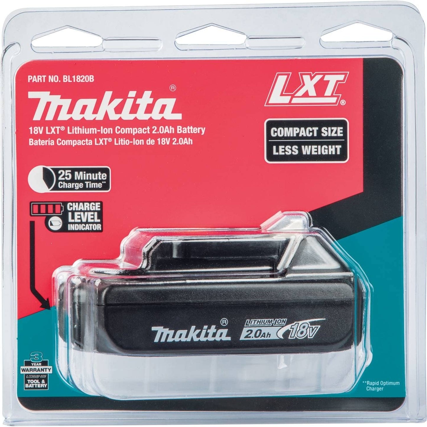 Makita  18V LXT Lithium-Ion Compact Battery Pack 2.0Ah with Fuel Gauge