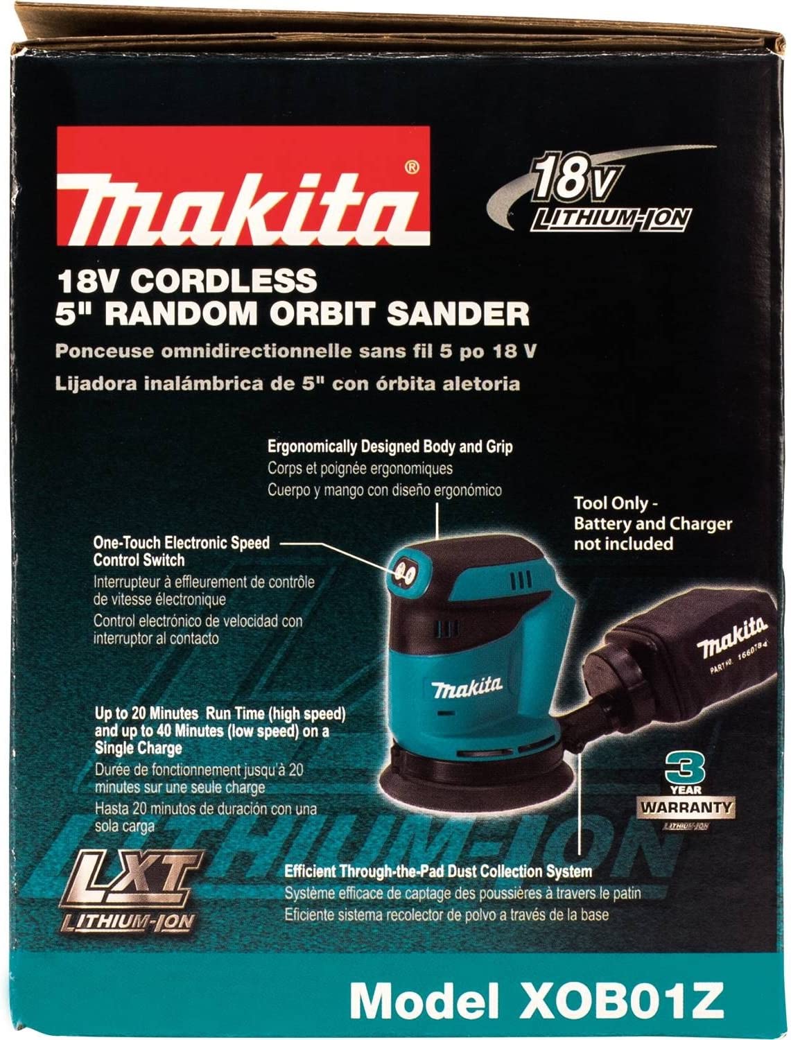 Makita  18V LXT Lithium-Ion Cordless 5 in. Random Orbit Sander (Tool-Only)