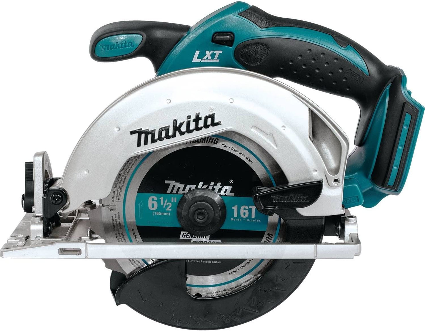 Makita  18V LXT Lithium-Ion Cordless 6-1/2 in. Lightweight Circular Saw and General Purpose Blade (Tool-Only)