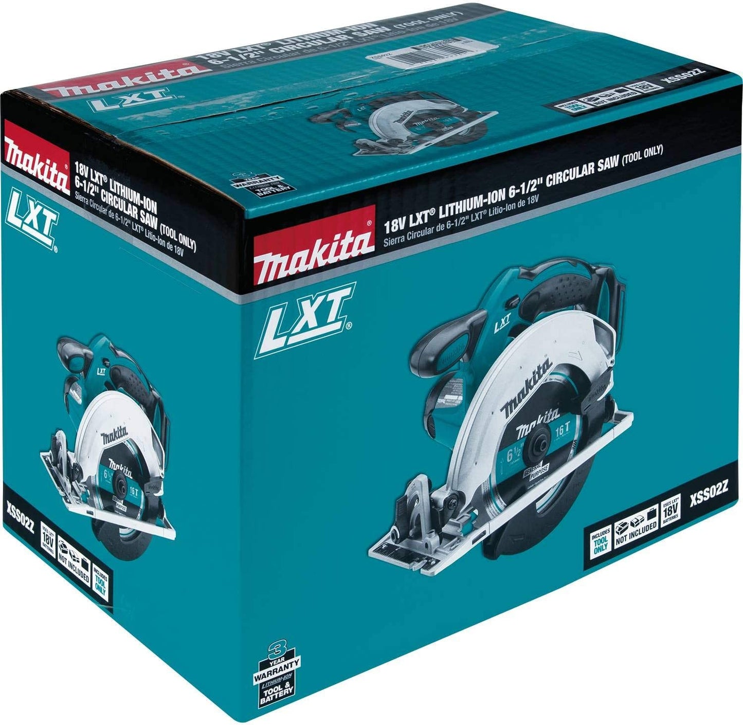 Makita  18V LXT Lithium-Ion Cordless 6-1/2 in. Lightweight Circular Saw and General Purpose Blade (Tool-Only)