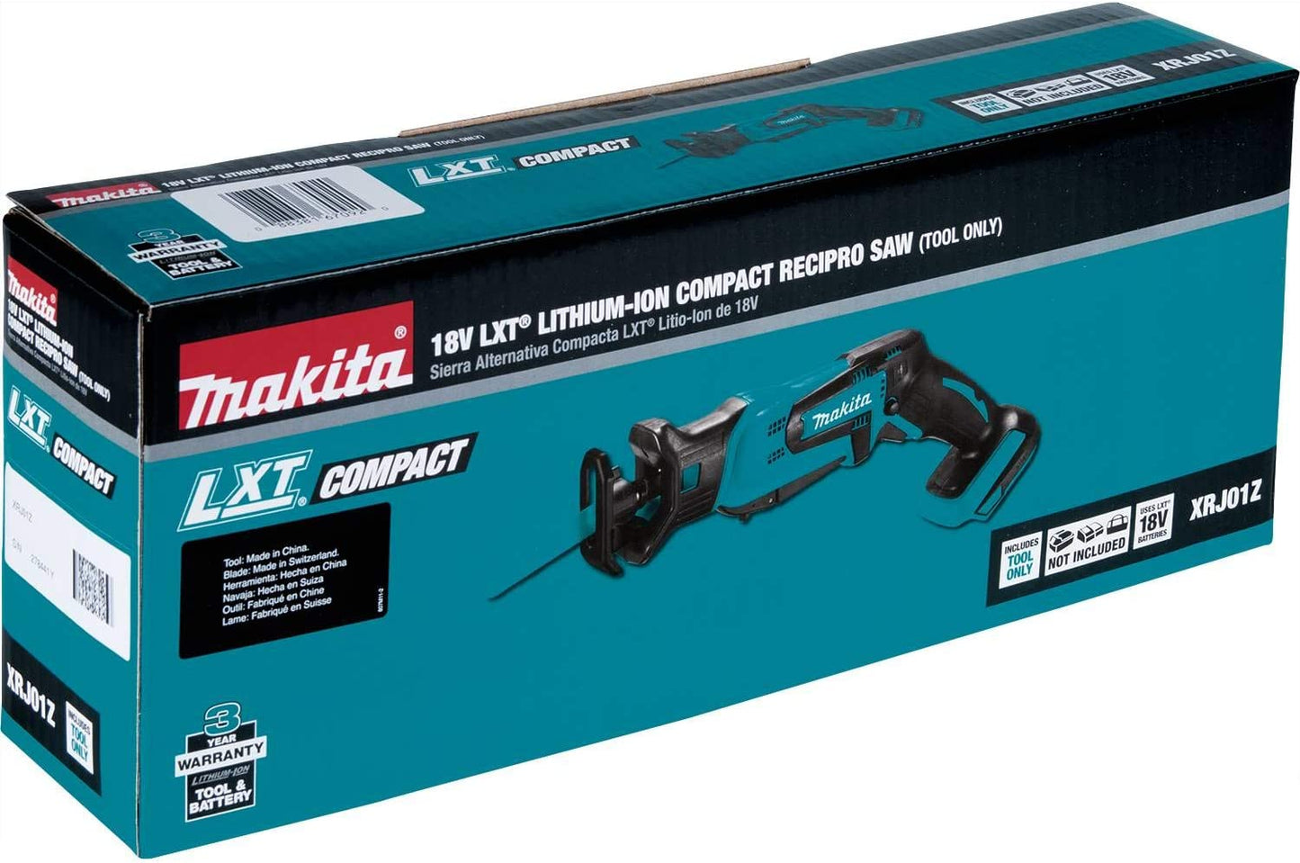 Makita  18V LXT Lithium-Ion Cordless Variable Speed Lightweight Compact Reciprocating Saw with Built-in LED (Tool-Only)