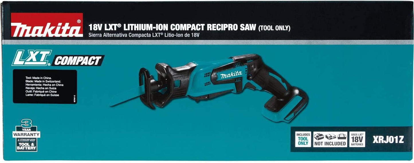 Makita  18V LXT Lithium-Ion Cordless Variable Speed Lightweight Compact Reciprocating Saw with Built-in LED (Tool-Only)