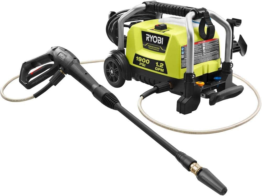 RYOBI  1900 PSI 1.2 GPM Cold Water Wheeled Corded Electric Pressure Washer