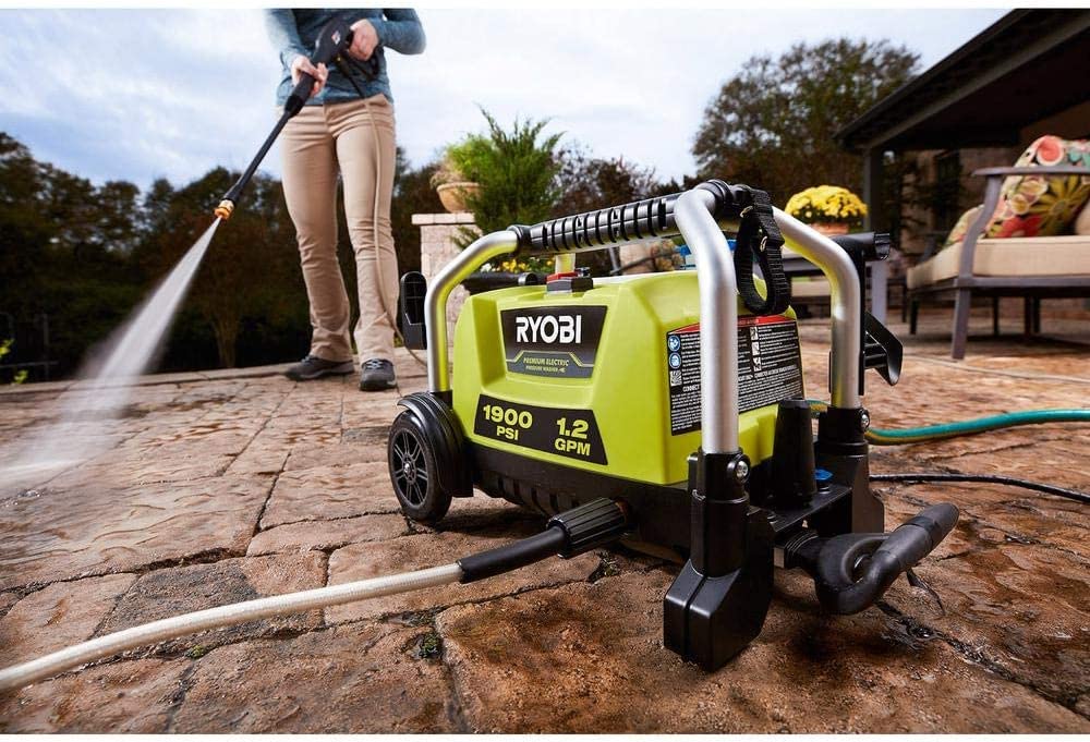 RYOBI  1900 PSI 1.2 GPM Cold Water Wheeled Corded Electric Pressure Washer