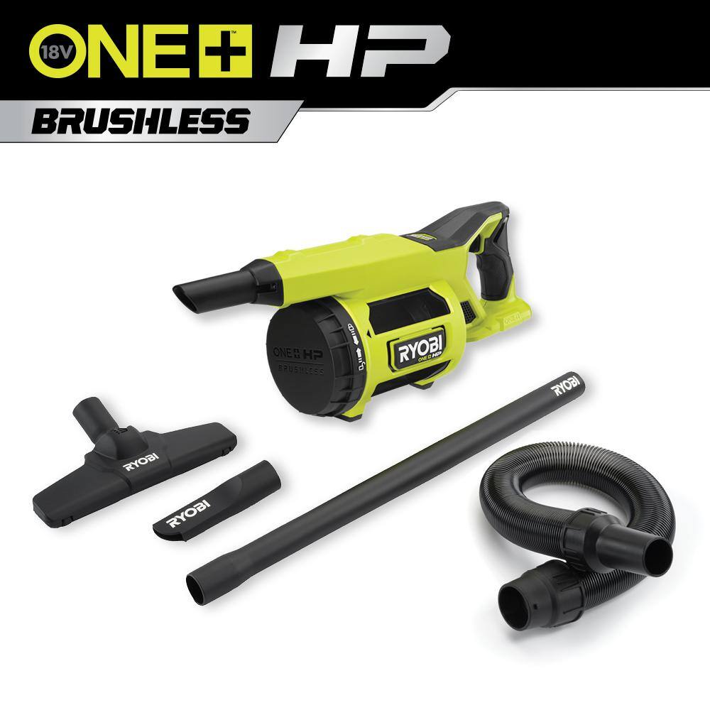 RYOBI ONE+ HP 18V Brushless Cordless Jobsite Hand Vacuum (Tool Only)