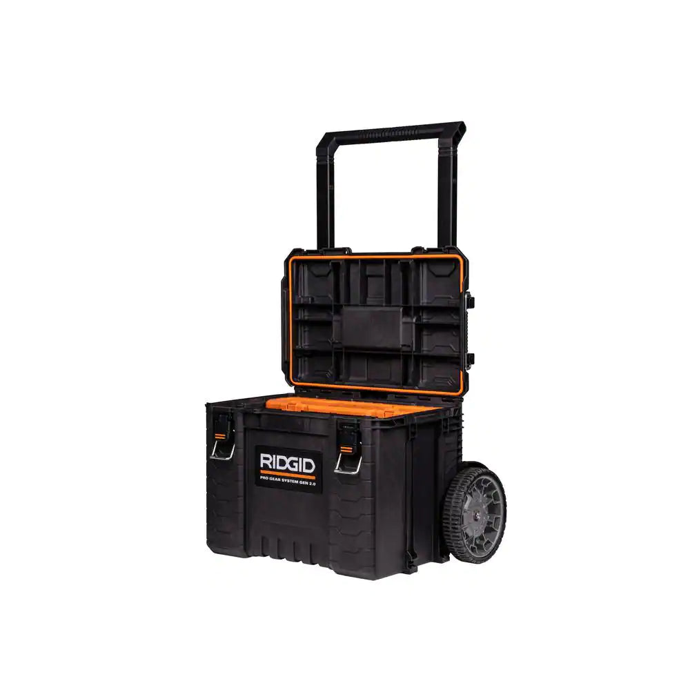 RIDGID  2.0 Pro Gear System 25 in. All Terrain Rolling Tool Cart