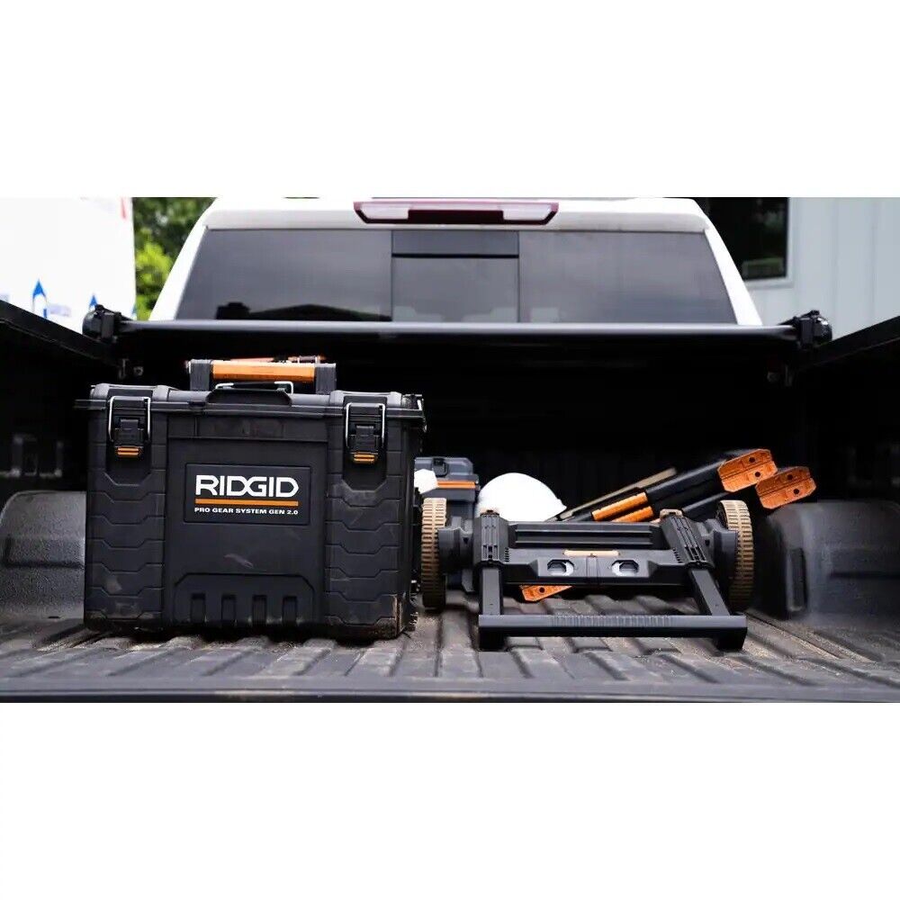 RIDGID  2.0 Pro Gear System 25 in. All Terrain Rolling Tool Cart