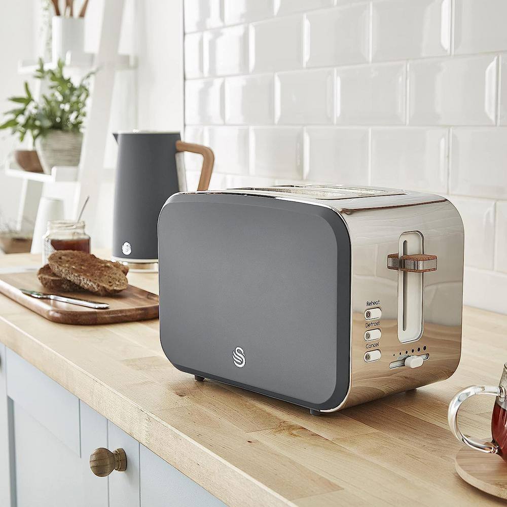 Nordic 2-Slice Toaster - Grey