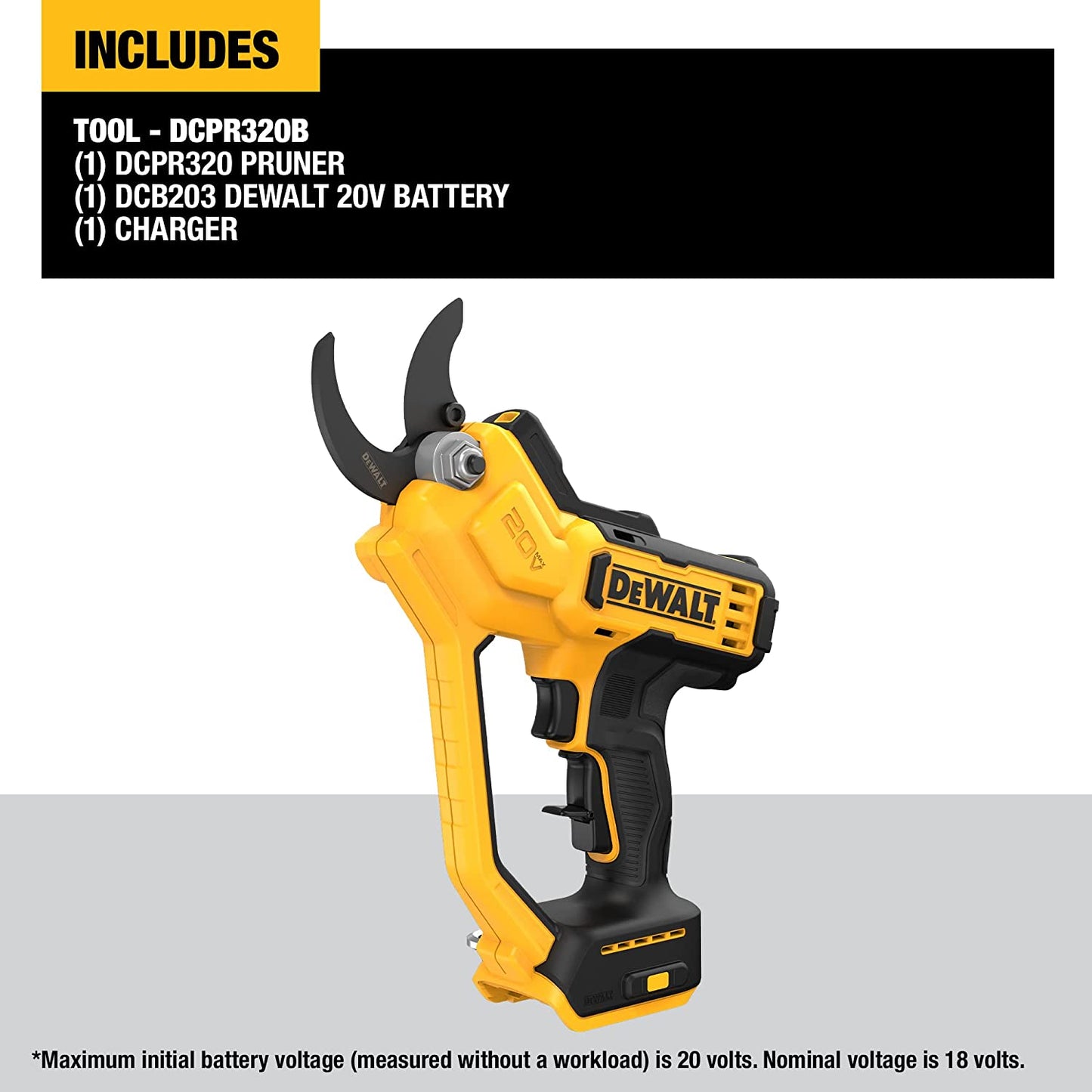 DEWALT  20V MAX Cordless Battery Powered Pruner (Tool Only)