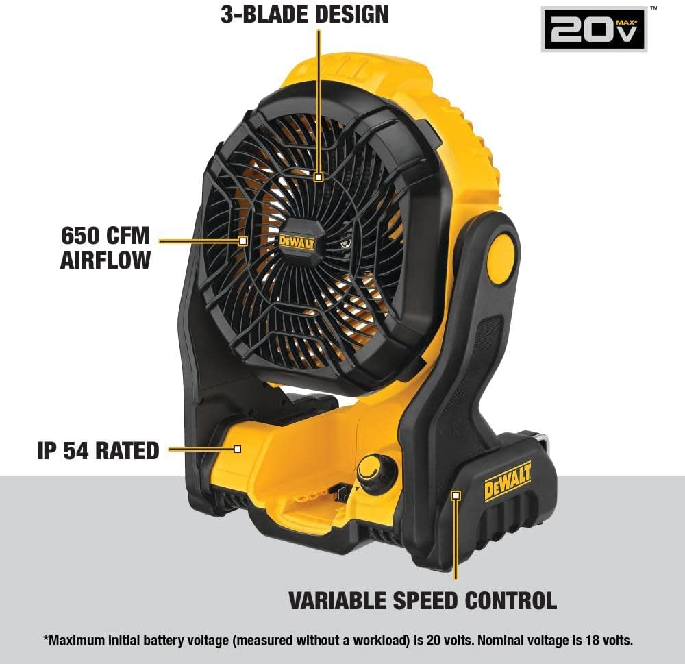 DEWALT  20V MAX Jobsite Fan (Tool Only)