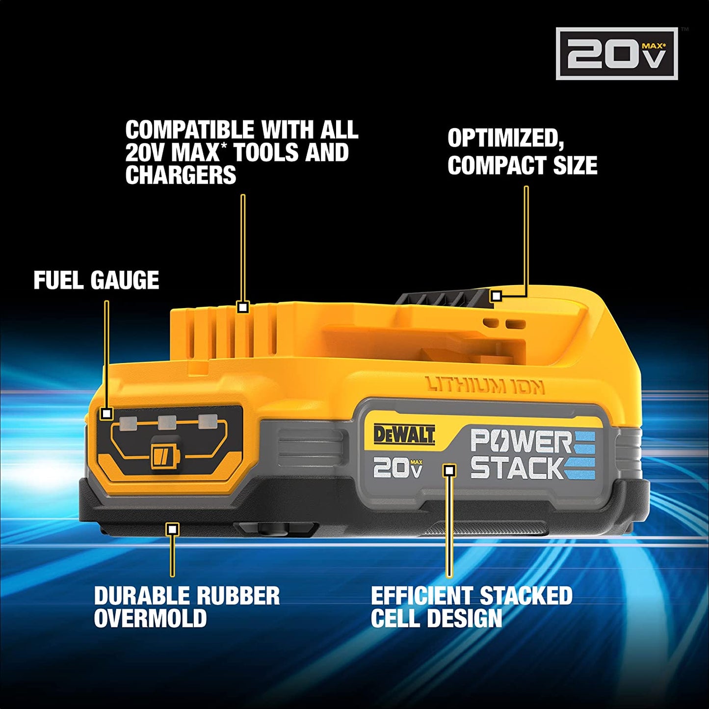 DEWALT  20V MAX POWERSTACK Compact Battery Starter Kit